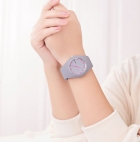 Relógio feminino marca Miler quartzo pulseira silicone DarkGray