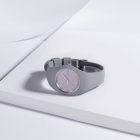 Relógio feminino marca Miler quartzo pulseira silicone DarkGray