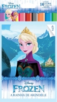 Disney Frozen - Solapa média com 10 livros para ler, colorir e aprender